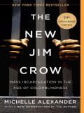 "The New Jim Crow book cover."