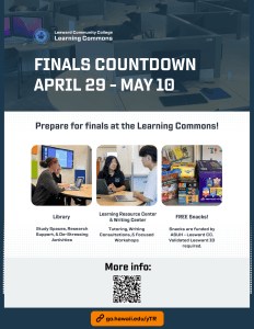 Finals Coundown: April 29 - May 10